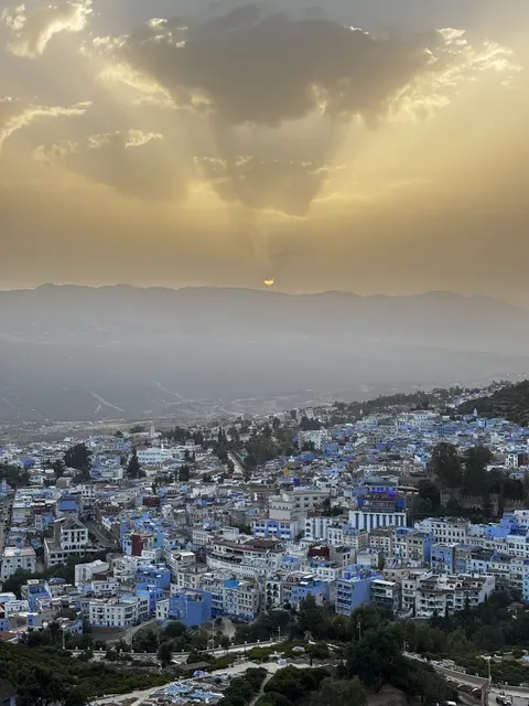 Chefchaouen at evening light in northern Morocco
